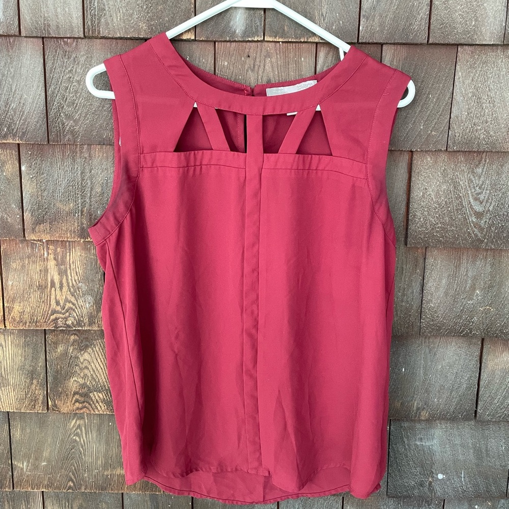 Forever21 Cutout Sleeveless Blouse